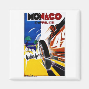 Imã Monaco 1931 Prix grande - poster da raça do