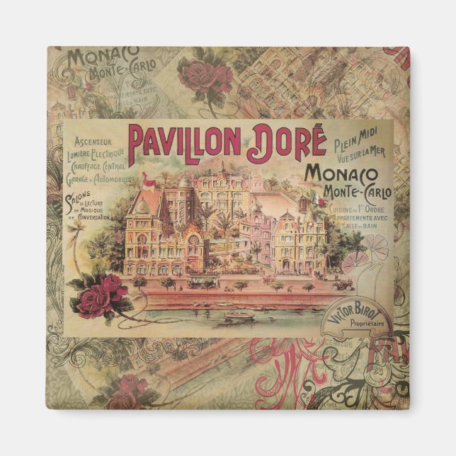 Imã Mônaco Rico Vintage França Riviera França (Frente)