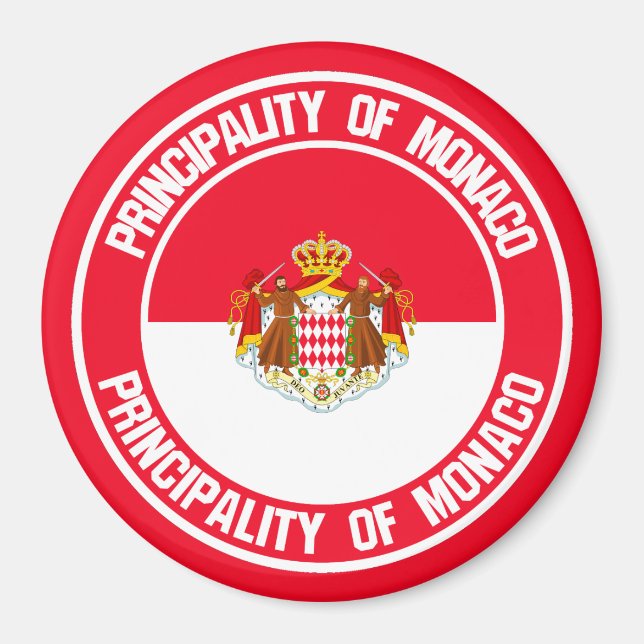 Imã Mônaco Round Emblem (Frente)