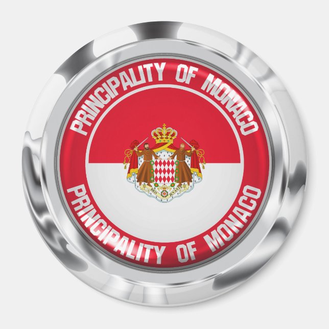 Imã Mônaco Round Emblem (Frente)