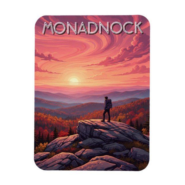 Ímã Monadnock New Hampshire Viagem (Vertical)