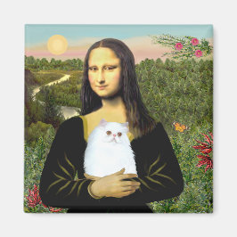 Imã MonaLisa - gatinho Persa branco #49