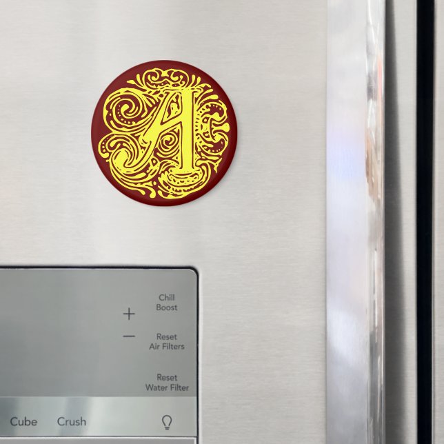 Imã Monarquia Amarelo "A" (In Situ (Fridge))