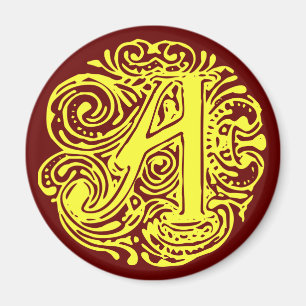 Imã Monarquia Amarelo "A"