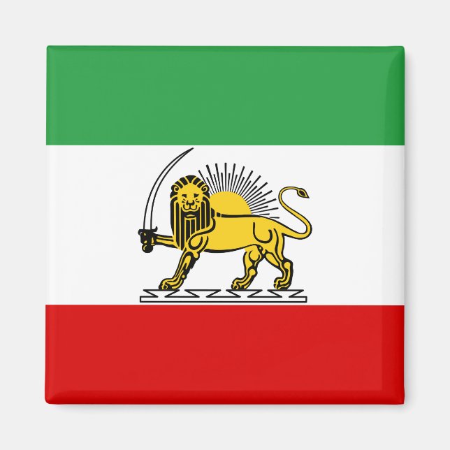 Imã Monarquia Constitucional da bandeira iraniana (190 (Frente)