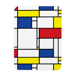 Ímã Mondrian Minimalist Geométrico De Stijl Modern Art