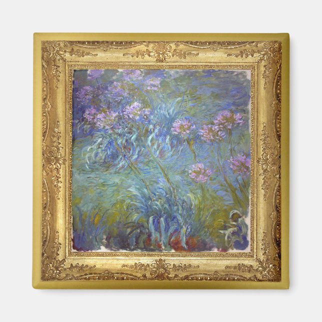 Imã Monet Agapanthus Flói Magnet - Máster (Frente)