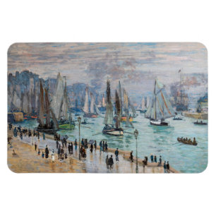 Ímã Monet - Barcos de Pesca Deixando o Porto, Le Havre