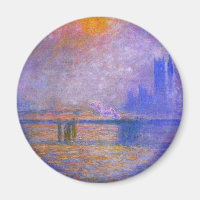 Monet Charing Cross Bridge Magnet