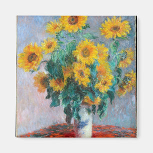 Imã Monet France Buquê Sunflower Impressionista Peop