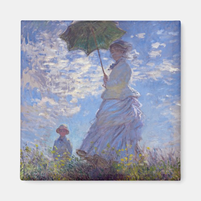 Imã Monet France Impressionista Pessoas Mulher com Par (Frente)
