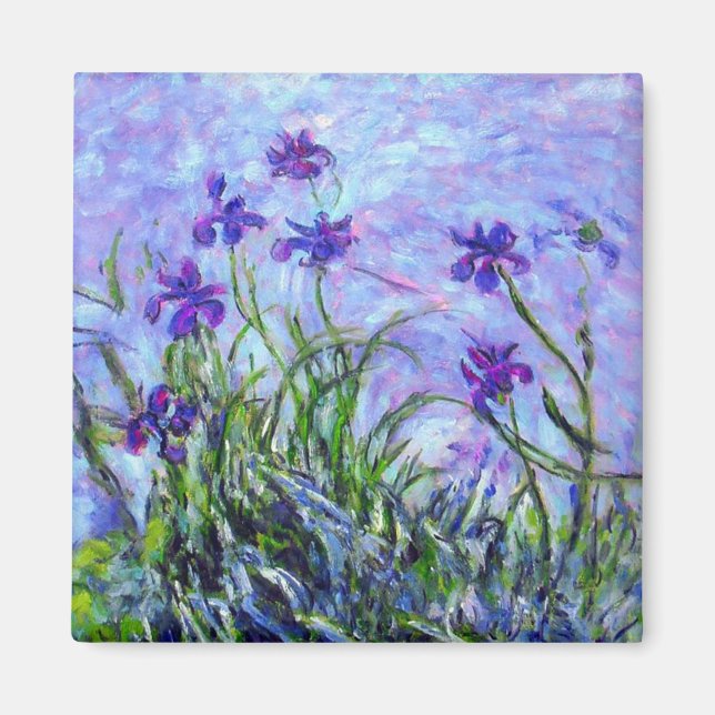 Imã Monet Lilac Irises (Frente)