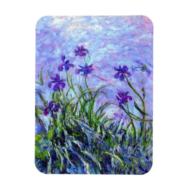 Ímã Monet Lilac Irises (Vertical)