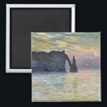 Imã Monet - Manneport, Cliff em Etretat, Sunset<br><div class="desc">Manneport,  Cliff em Etretat,  Sunset/Etretat,  couchant solene - Claude Monet em 1883</div>