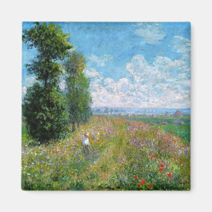 Imã Monet - Meadow with Poplars