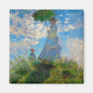 Imã Monet Mulher Guarda-Sol Impressionismo