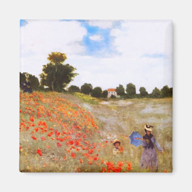 Imã Monet Poppies Magnet (Frente)