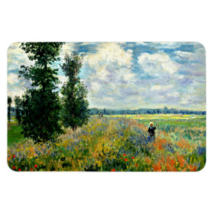 Ímã Monet - Poppy Field, Argenteuil, Impressionismo Ar