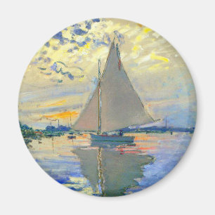 Imã Monet Sailboat no Le Petit-Gennevilliers