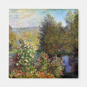 Imã Monet - Um canto do jardim em Montgeron
