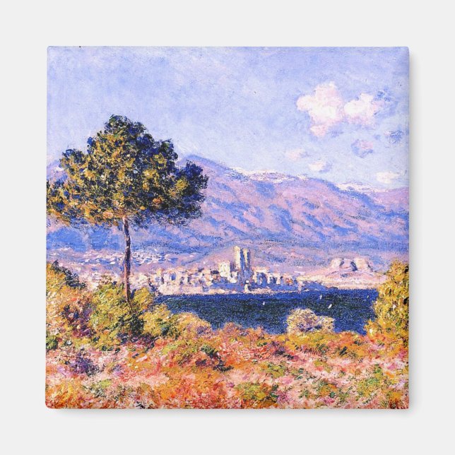 Imã Monet - Vista de Antibos do Planalto Notre Dame (Frente)