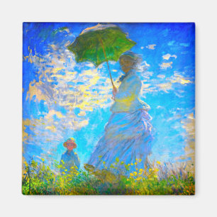 Imã Monet Woman com Parasol