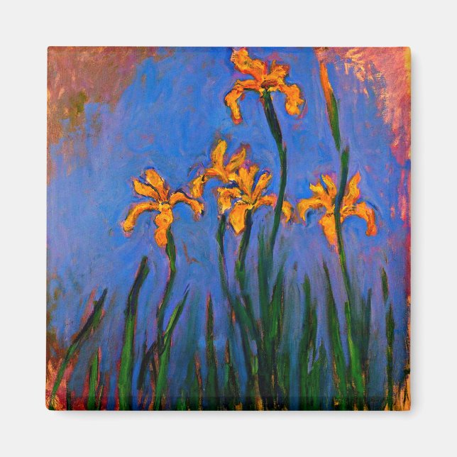 Imã Monet- Yellow Irises (Frente)
