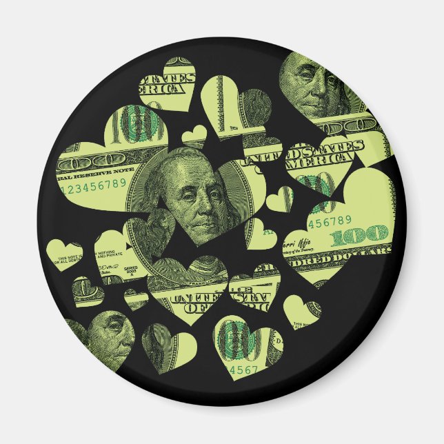 Imã Money Hearts (Frente)