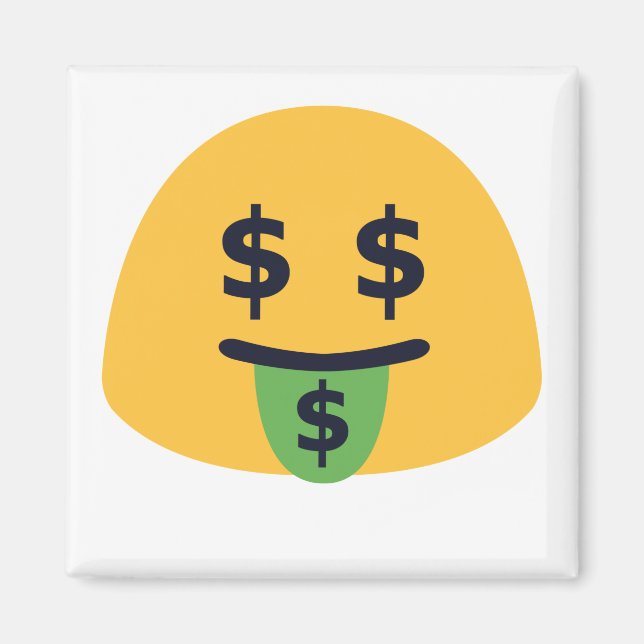 Imã Money Mouth Emoji (Frente)