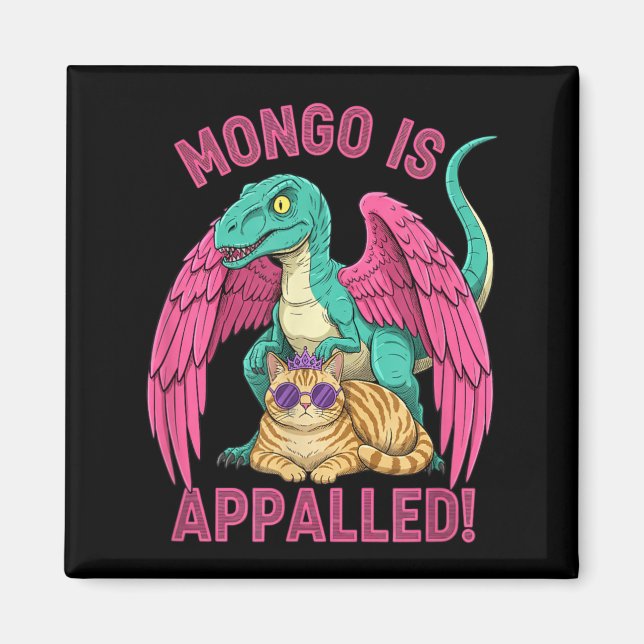 Imã Mongo Fica Consternado Jogos Raptor Gato Divertido (Frente)