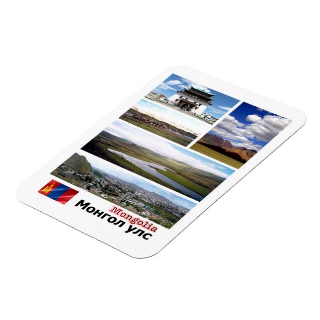 Ímã Mongólia - Mosaico - Magnet (Left Side)