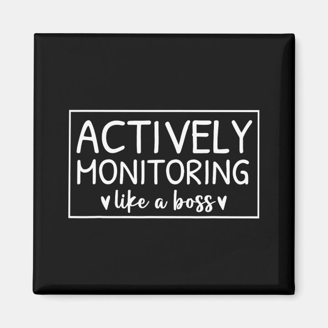 Imã Monitoramento Ativo Como Um Dia De Teste De Chefe  (Frente)