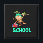 Imã Monkey Back To School<br><div class="desc">Monkey Back To School</div>