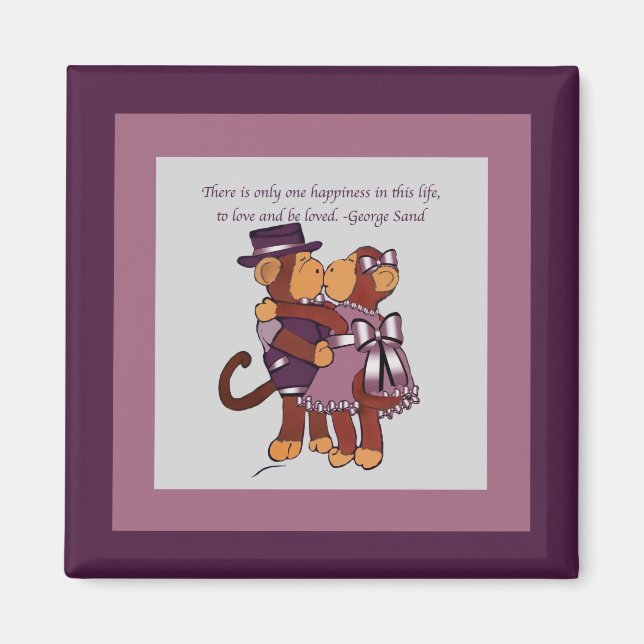 Imã Monkey Love Magnet (Frente)