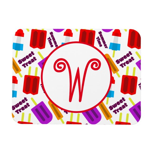 Ímã Monograma de Bar de Sumo Congelado (Horizontal)