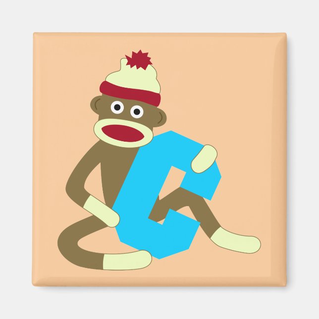 Imã Monograma de Macaco Choco C (Frente)