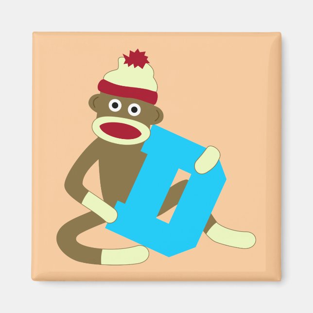 Imã Monograma de Macaco Choco D (Frente)
