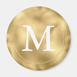 Imã Monograma Dourado