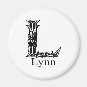 Imã Monograma extravagante: Lynn