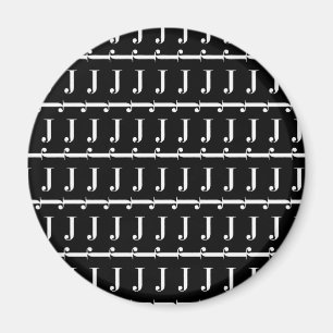 Imã Monograma - Letra Inicial J