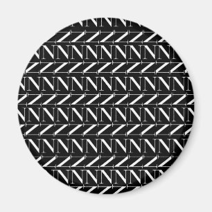 Imã Monograma - Letra inicial N