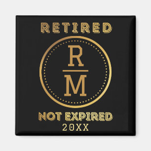 Imã Monograma Personalizado Data de Baixa Favoritos