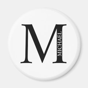 Imã Monograma personalizado e ímã de nome