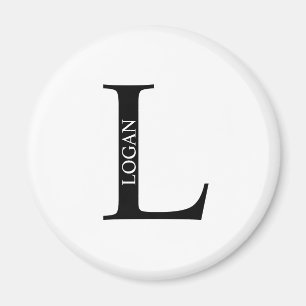 Imã Monograma personalizado e ímã de nome