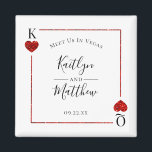 Imã Monograma Placa Brincadeira Salva A Data<br><div class="desc">Celebre em estilo com este casamento de na moda e muito tenente,  salve os ímãs da data. Este design é fácil de personalizar com sua redação de evento especial e seus convidados ficarão entusiasmados quando receberem esses magnatas fabulosos.</div>