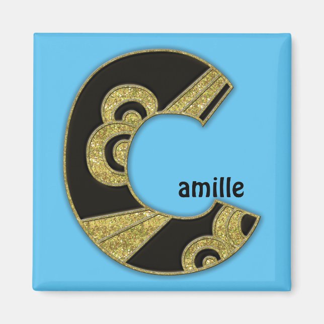 Imã monograma retrorreflector - C (Frente)