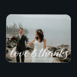 Ímã Monograma Romântico ⎥Ímã de Foto de Agradecimento<br><div class="desc">c</div>