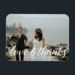 Ímã Monograma Romântico ⎥Ímã de Foto de Agradecimento<br><div class="desc">c</div>