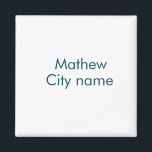 Imã monograma simples de letra inicial adicione a letr<br><div class="desc">desenho</div>