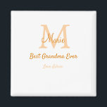 Imã Monograma simples e mínimo da melhor avó sempre la<br><div class="desc">design</div>